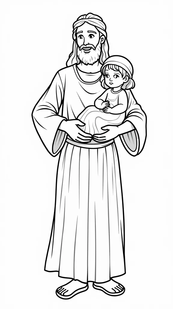 bible character coloring pages